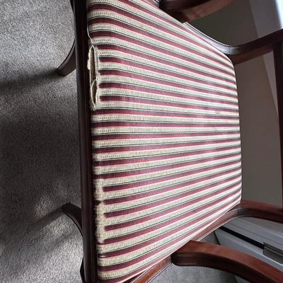 Lyre back dining chair