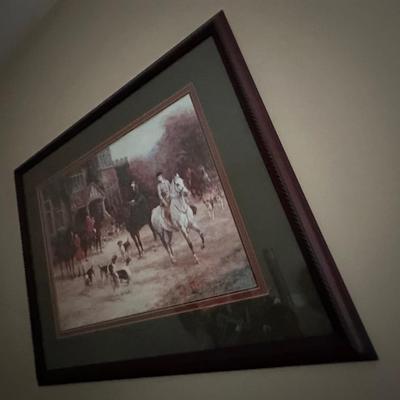 framed hunt scene