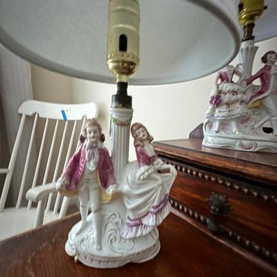 pair of vintage figural lamps