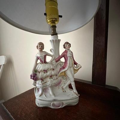 pair of vintage figural lamps