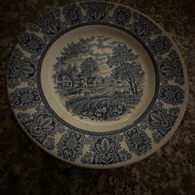 blue/white stoneware lot