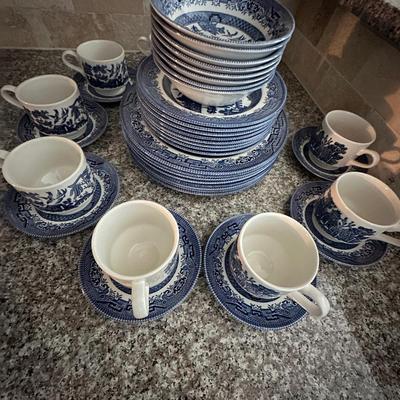 blue/white stoneware lot
