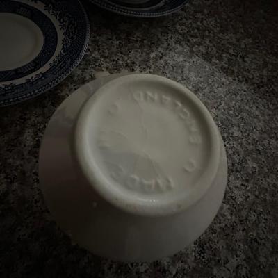 blue/white stoneware lot