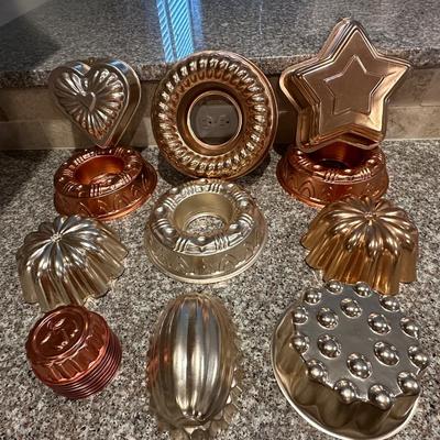 vintage jello mold lot