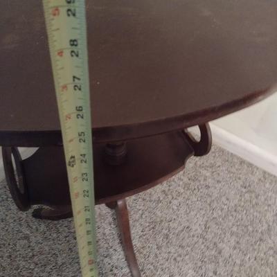 Vintage Solid Wood Duncan Phyfe Style Oval Accent Table
