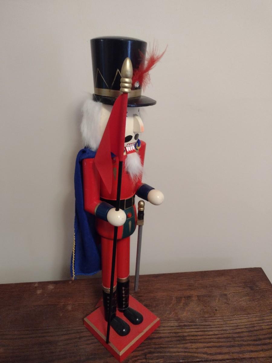 Large Wood Castle Guard Nutcracker 24"