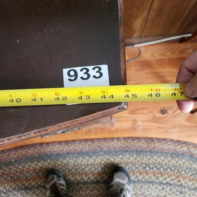 Vintage 3 Drawer Solid Wood Dresser 46x21x36