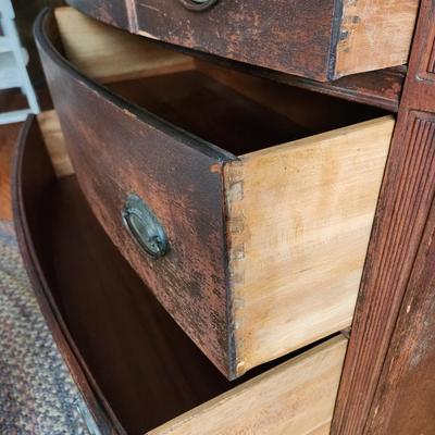Vintage 3 Drawer Solid Wood Dresser 46x21x36