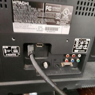 Hitachi 24" Tv w remote tested HDMI USB