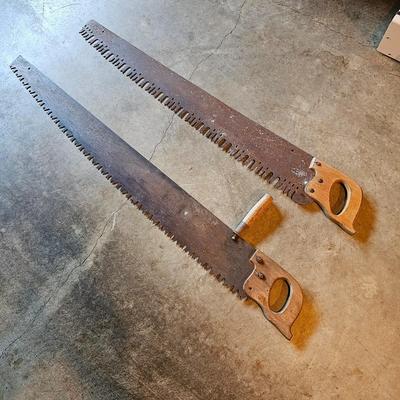 Pair of Vintage Crosscut Saws  (LG-JS)