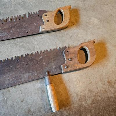 Pair of Vintage Crosscut Saws  (LG-JS)