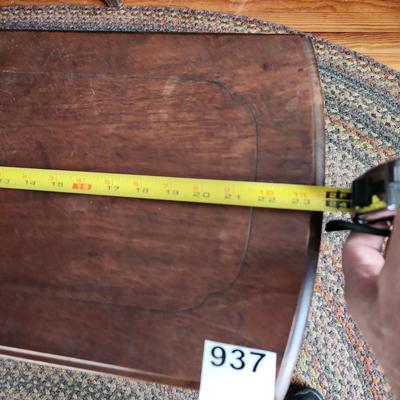 Vintage Library Table with Book Storage 24x12x24H