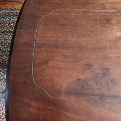 Vintage Library Table with Book Storage 24x12x24H