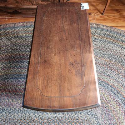 Vintage Library Table with Book Storage 24x12x24H
