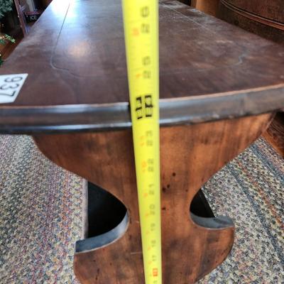 Vintage Library Table with Book Storage 24x12x24H