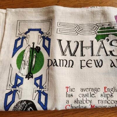 Scottish Linen Souvenir Towel