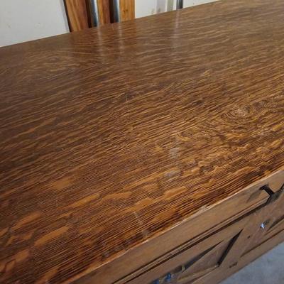 Quarter-Sawn Oak Buffet/Storage Cabinet (LG-JS)