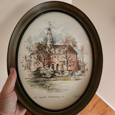 Lot of 8 Framed wall Art Williamsburg Long Island