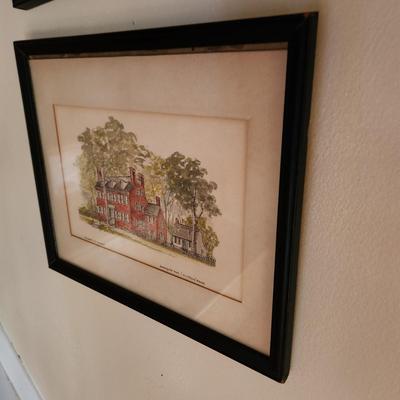 Lot of 8 Framed wall Art Williamsburg Long Island