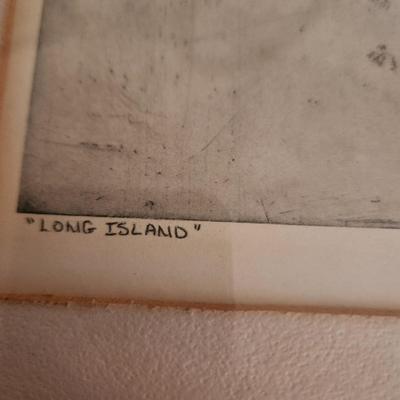 Lot of 8 Framed wall Art Williamsburg Long Island