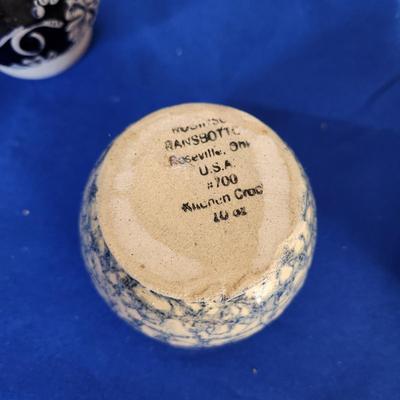 Kitchen Decor Lot Ransbottom Pottery , Scale, rolling pin