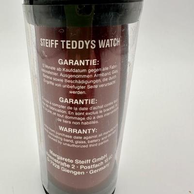 Vintage Steiff Teddy Bear Wrist Watch 1991 NIB