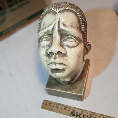 VINTAGE 1961 ESCO BROWER BLACKAMOOR STATUE BUSTS CIVIL RIGHTS