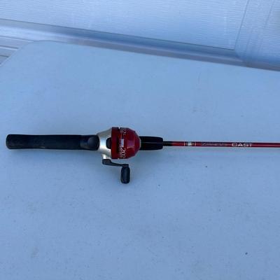 FISHING POLE WITH CLOSED FACE REEL AND A FISHING NET