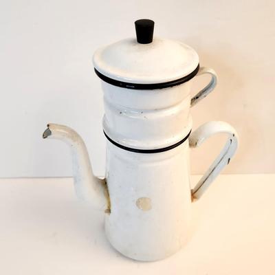 Lot #11D Vintage French Style Coffee Pot