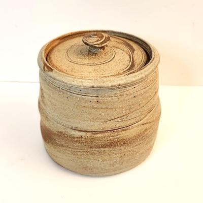 Lot #18 Studio Potter - Stoneware Vessel with Lid