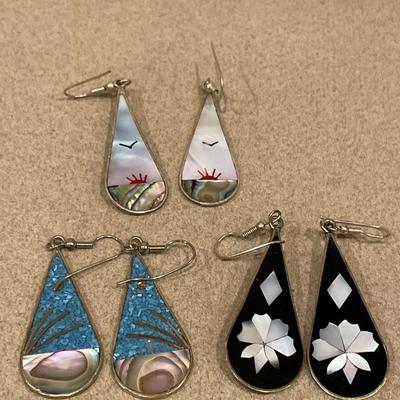 3 sets of Mexico earrings