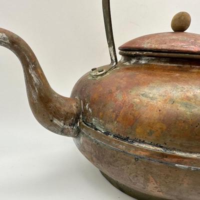 Two (2) Antique Copper Kettles