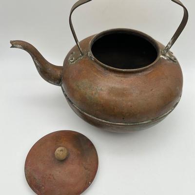 Two (2) Antique Copper Kettles