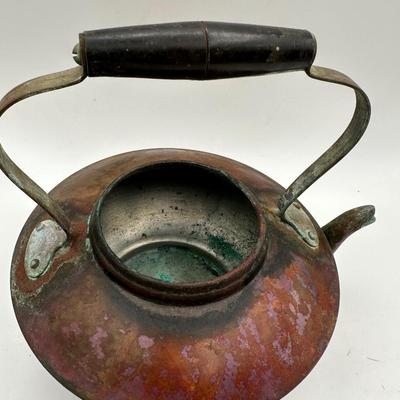 Two (2) Antique Copper Kettles