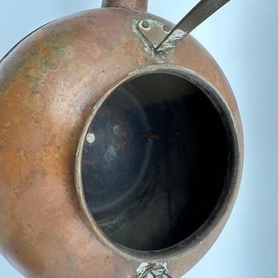 Two (2) Antique Copper Kettles