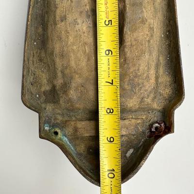 SIGNED Antique Iron Holy Water Font