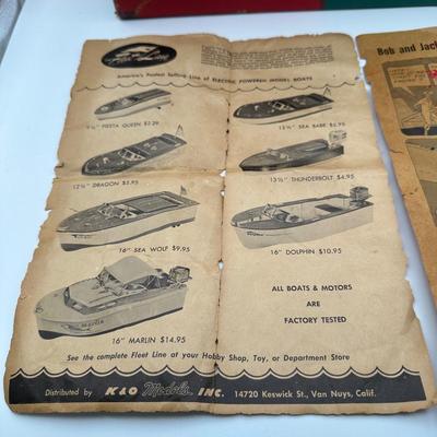 Vintage Sea Wolf Electric Toy Boat