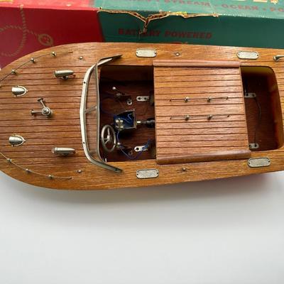 Vintage Sea Wolf Electric Toy Boat