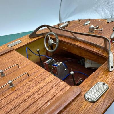 Vintage Sea Wolf Electric Toy Boat