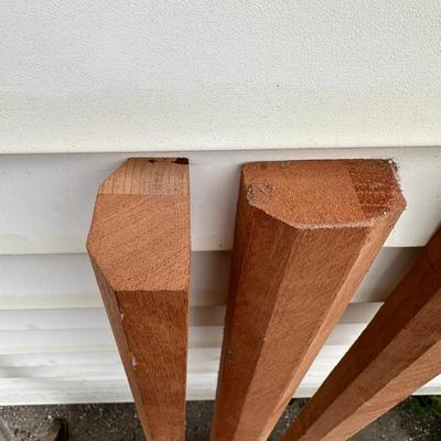 Antique New Orleans Cast Iron Bench Ends W/ Wood to Attach