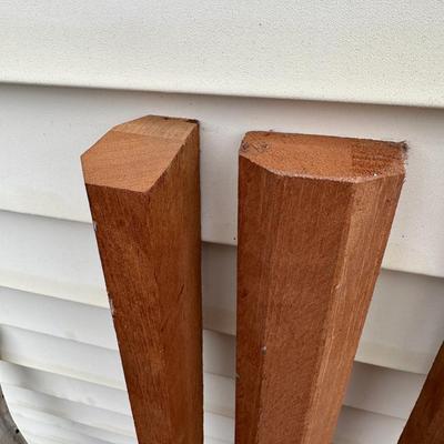 Antique New Orleans Cast Iron Bench Ends W/ Wood to Attach