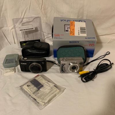 Cannon and Sony Digital Cameras with Accessories (BO-KW)