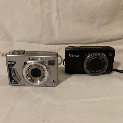 Cannon and Sony Digital Cameras with Accessories (BO-KW)