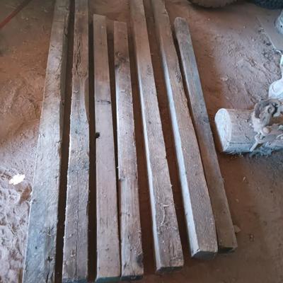 Seven landscape timbers