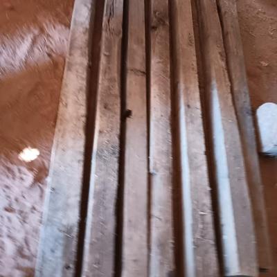 Seven landscape timbers