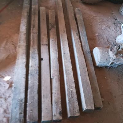 Seven landscape timbers