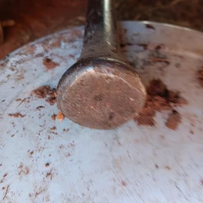 Long pry / tamper bar, Shovel and a nice hatchet