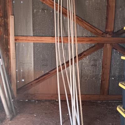 Seven 1" -20 PVC pipes
