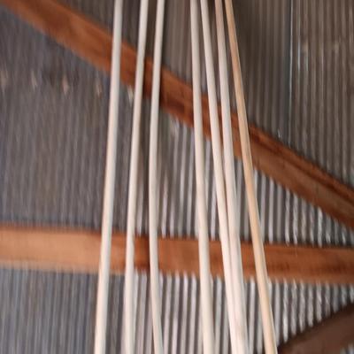 Seven 1" -20 PVC pipes