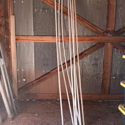 Seven 1" -20 PVC pipes